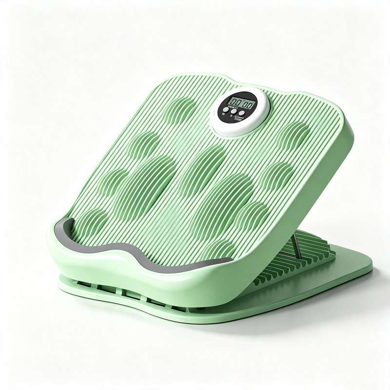 Foldable timing multi gear adjustable inclined pedal calf stretching massager