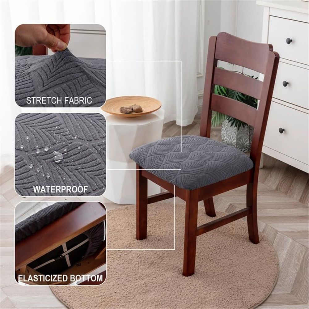 Waterproof Dining Room Chair Cover Set of 4 view 2