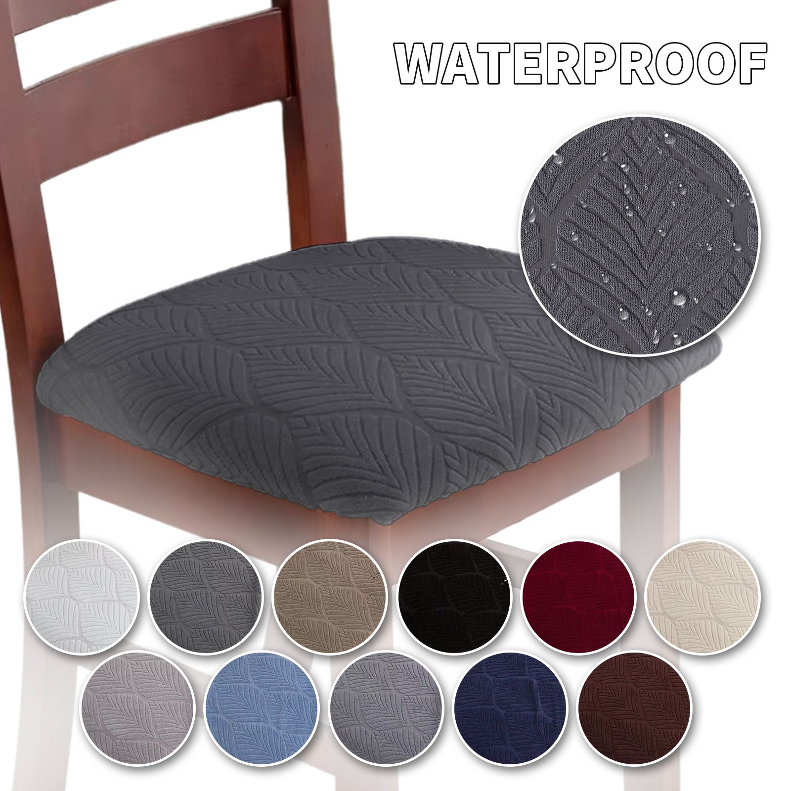 Waterproof Dining Room Chair Cover Set of 4 view 3