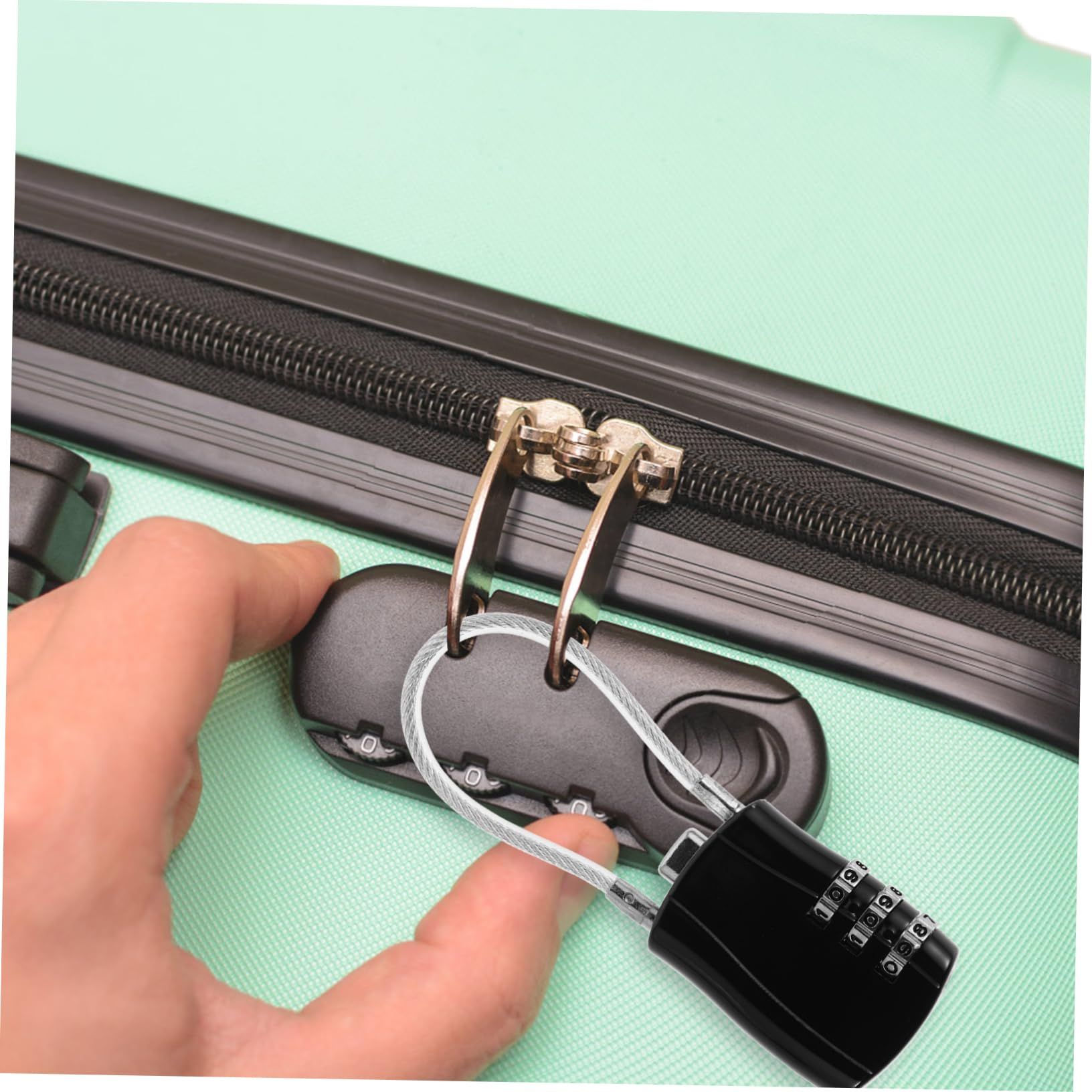 2 pack Wire Rope Cable Lock with Resettable Code view 4