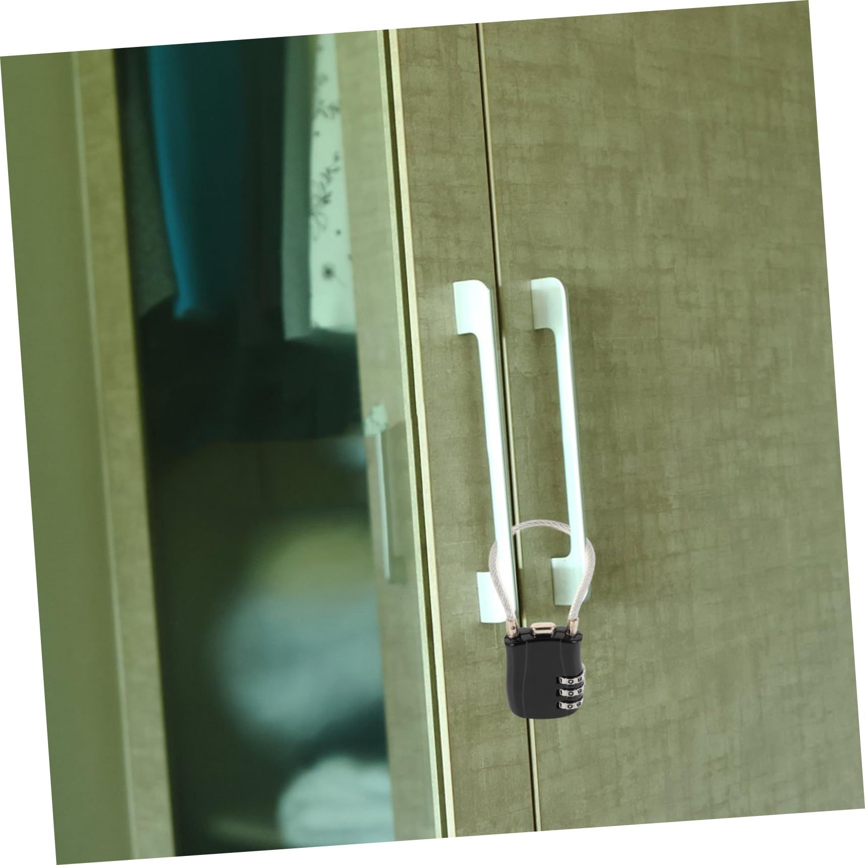 2 pack Wire Rope Cable Lock with Resettable Code view 5
