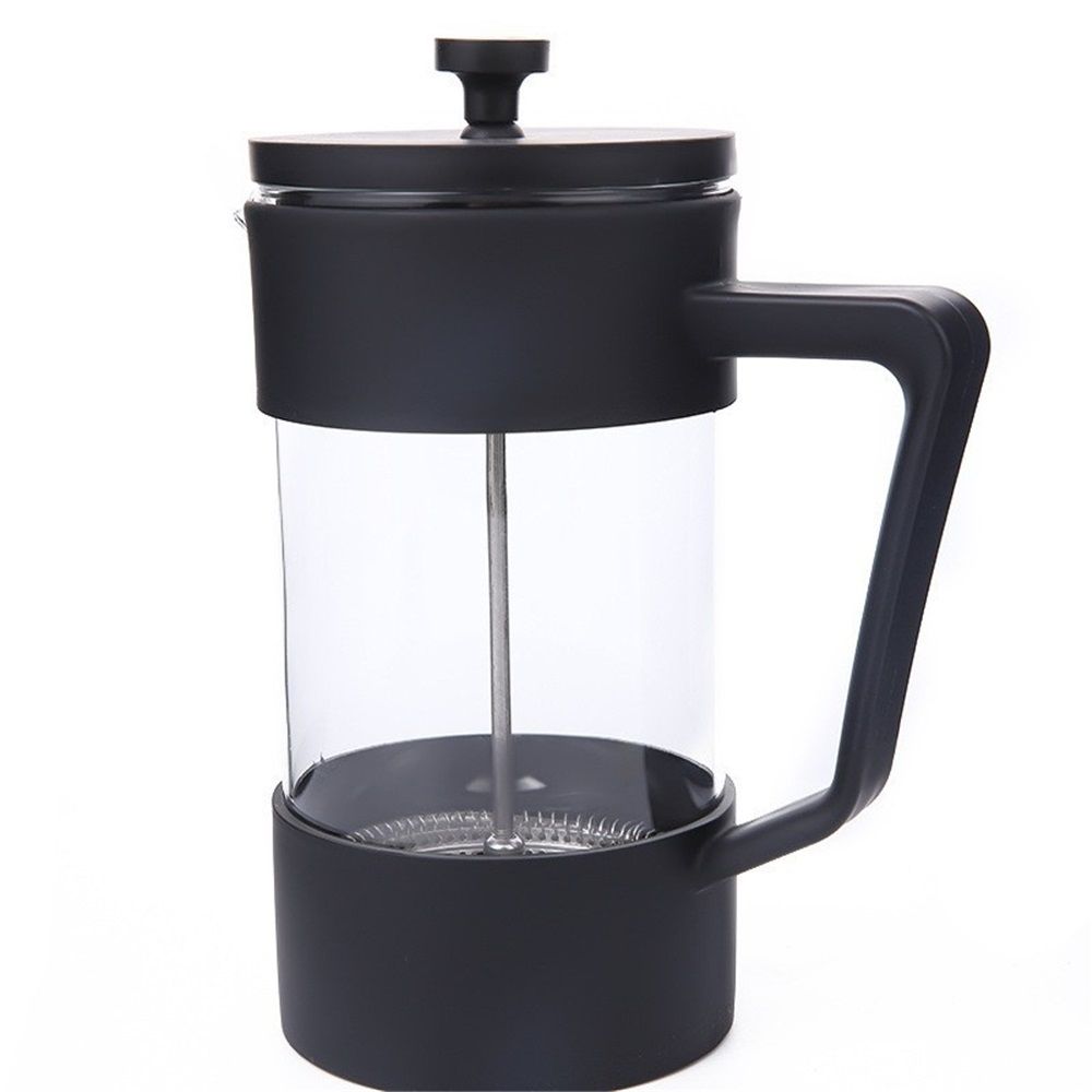 Press Coffee Maker, Heat Resistant Borosilicate Glass with Stainless Steel