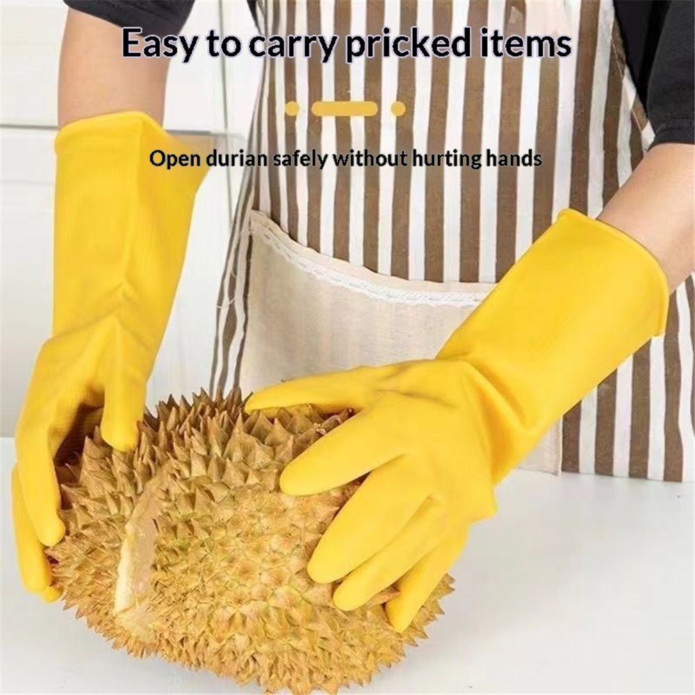 8 Pairs Dishwashing Rubber Gloves for Cleaning view 3