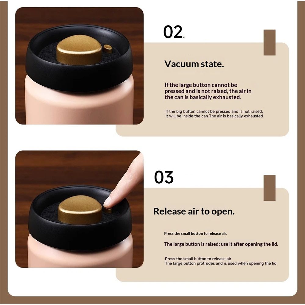Vacuum Sealed Coffee Canister view 4
