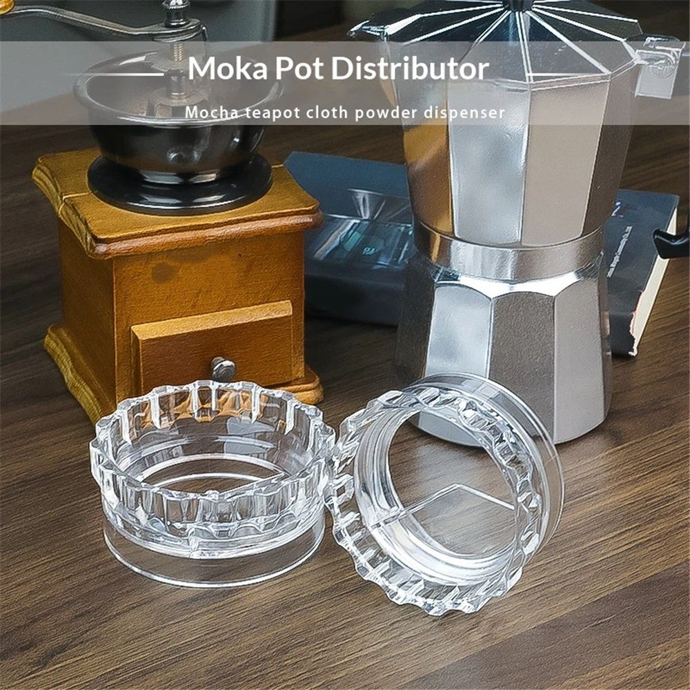 2 pack Moka Pot Dosing Funnel Transparent Mocha Dispenser Precise Volume view 2