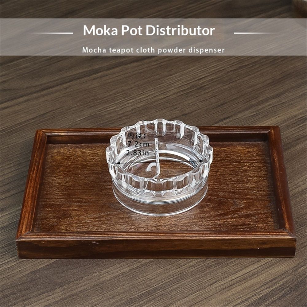 2 pack Moka Pot Dosing Funnel Transparent Mocha Dispenser Precise Volume view 4