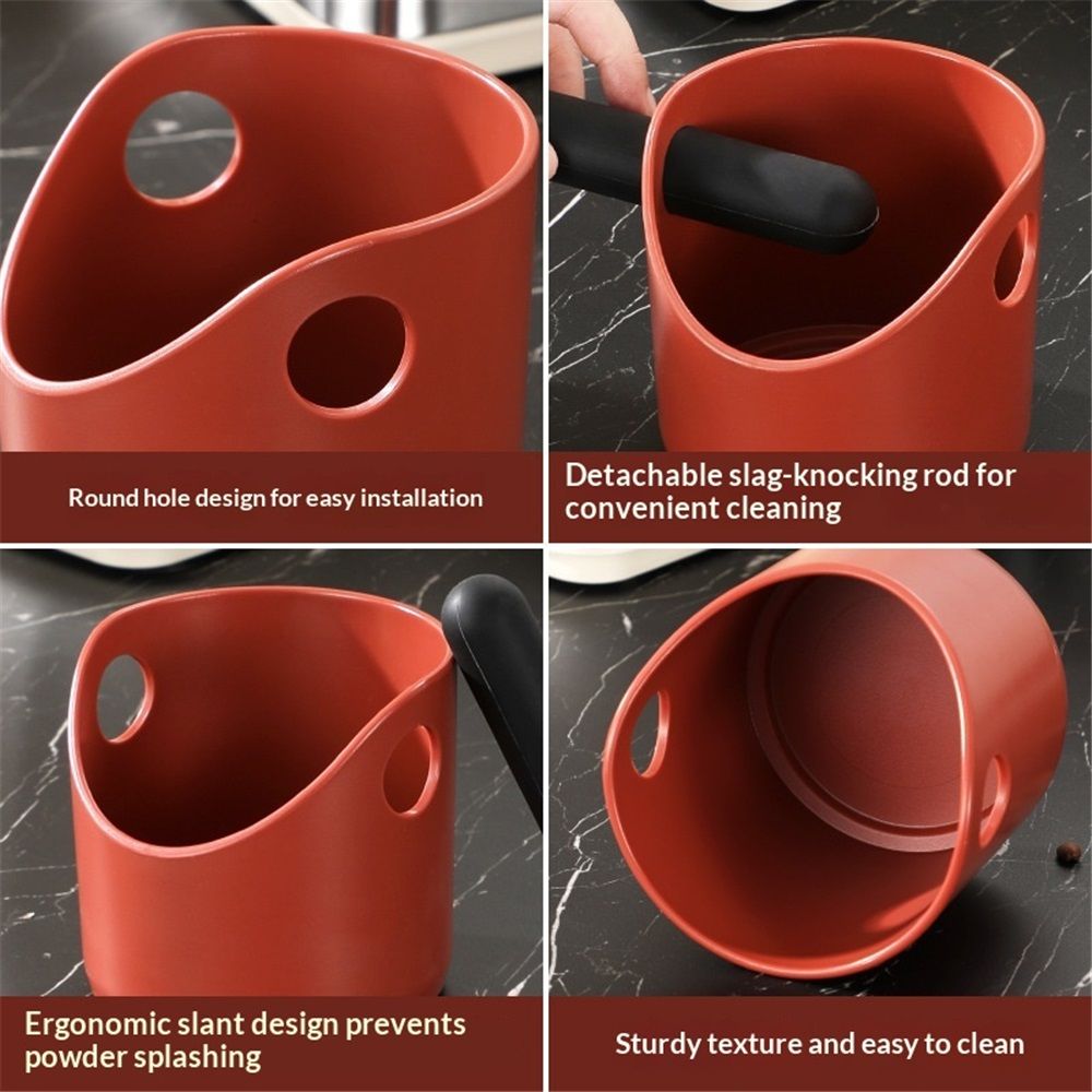 Mini Coffee Knock Box - Espresso Accessories for Coffee Grounds Container view 4
