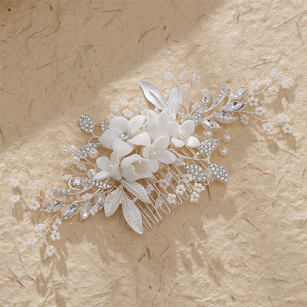 Wedding Hair Comb Clip Bridal Wedding Hair Accessories for Brides and Bridesmaid view 2