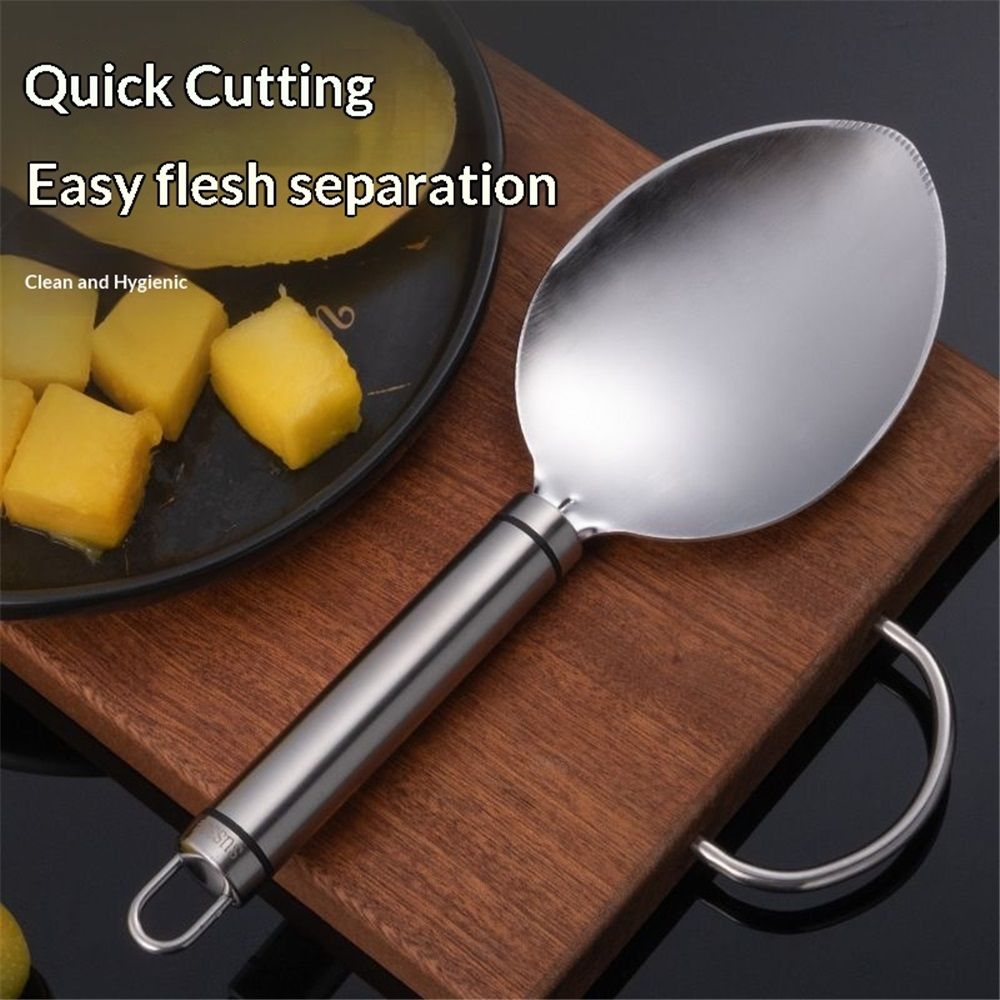 2 pack Mango Slicer, Silver Mango Cutter Tool, Stainless Steel Microblades view 3