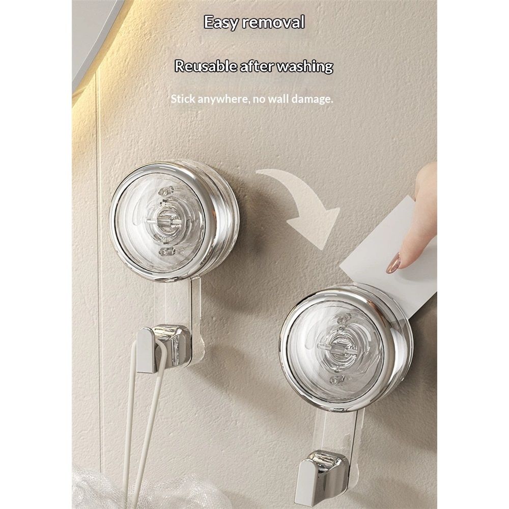 2 pcs Rotate Vacuum Suction Cup Hooks view 4