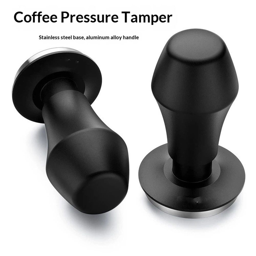 53mm Coffee Tamper Spring Loaded Tamper With Stainless Steel Flat Base view 3