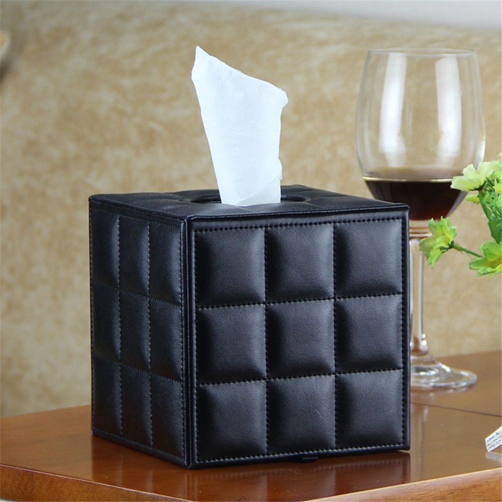 Hotel Style Tissue Box Cover - Sturdy and Stylish Tissue Box Holder with view 2