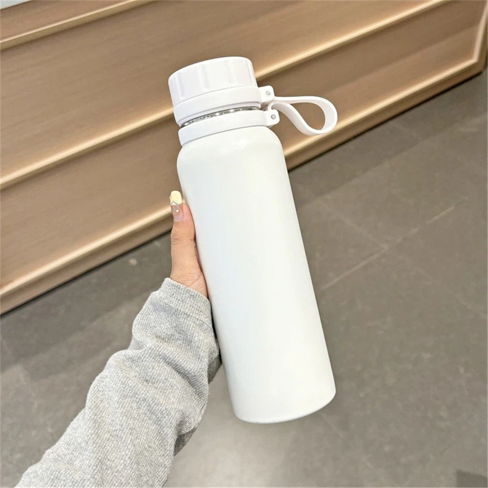 Insulated Water Bottle 30oz Stainless Steel for School and Travel Spout Lid view 2