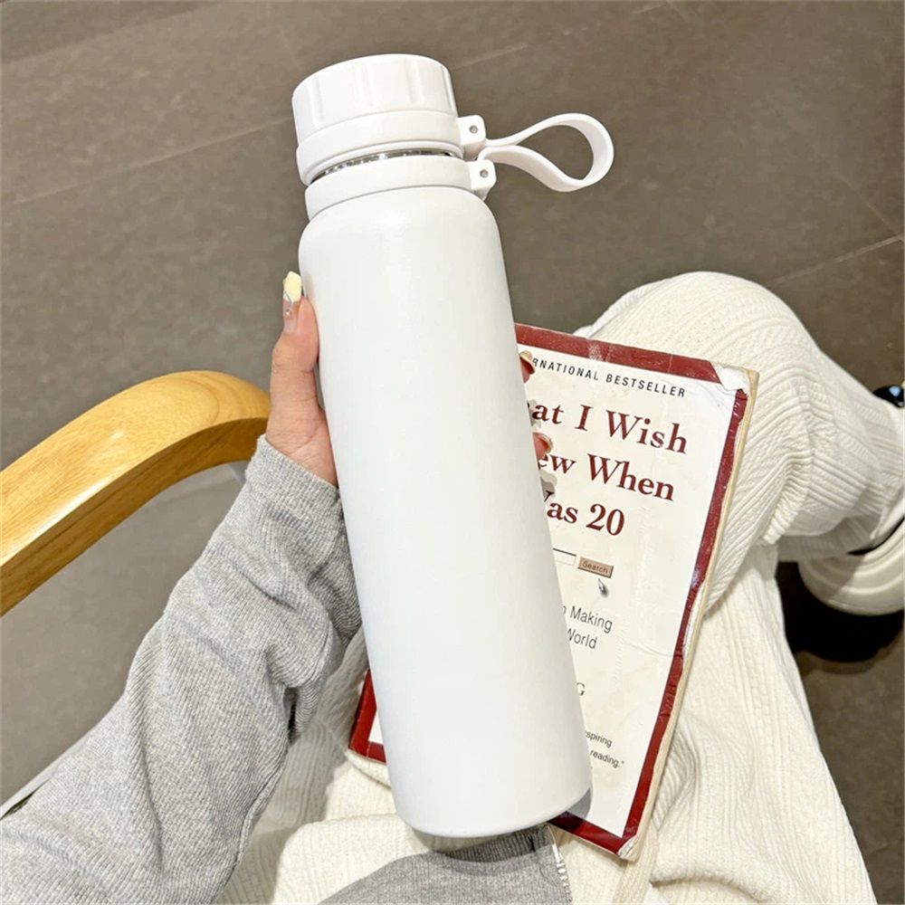 Insulated Water Bottle 30oz Stainless Steel for School and Travel Spout Lid view 4