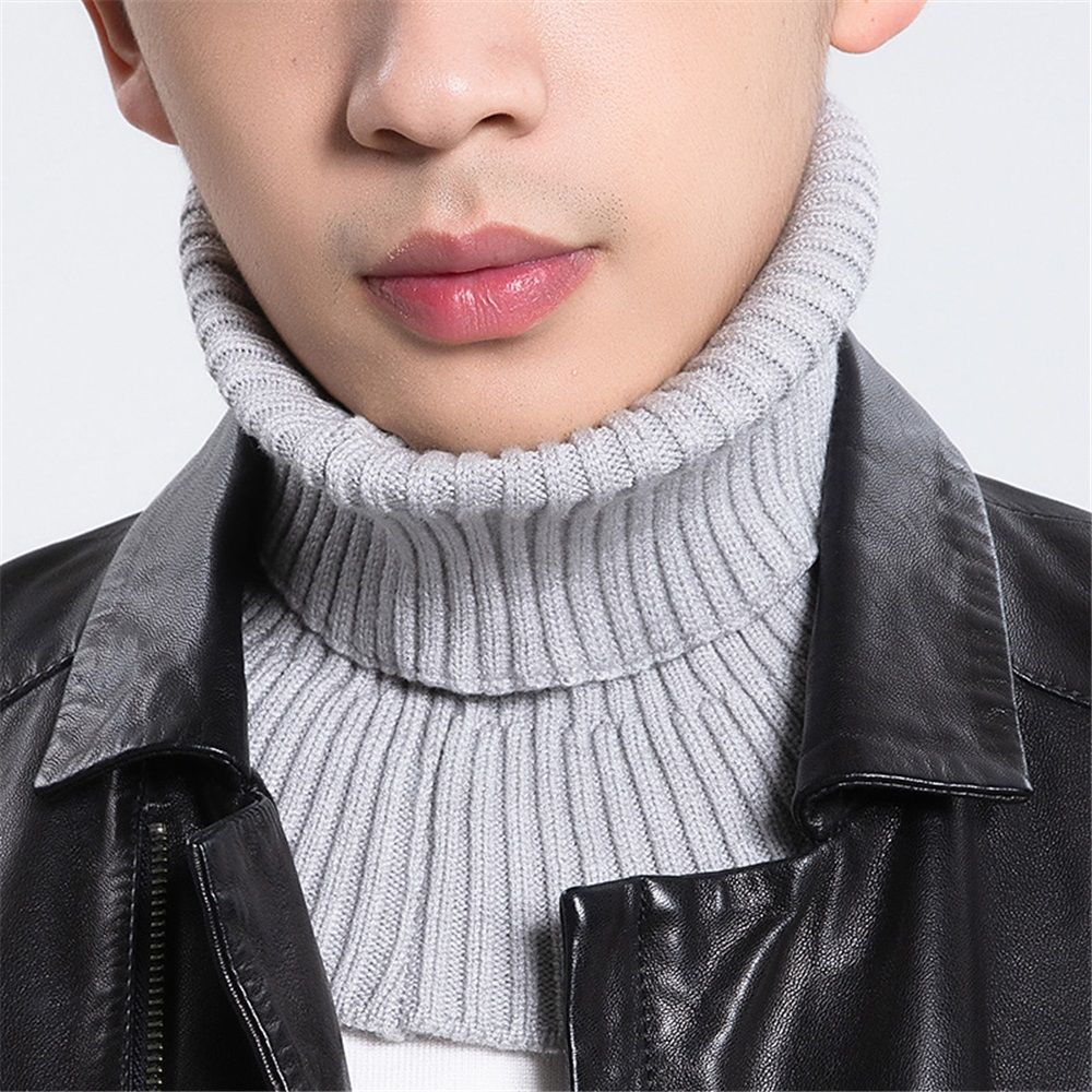 2 pack women Knitted Ribbed Turtleneck Pullover Detachable False Collar view 4