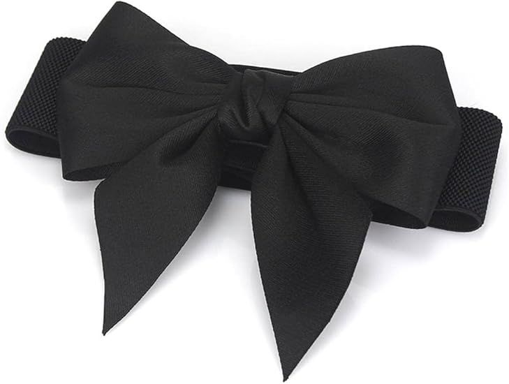 Women's Plus Size Elastic Wide Belt Dress Bowknot Waistband Decoration Fashion view 5