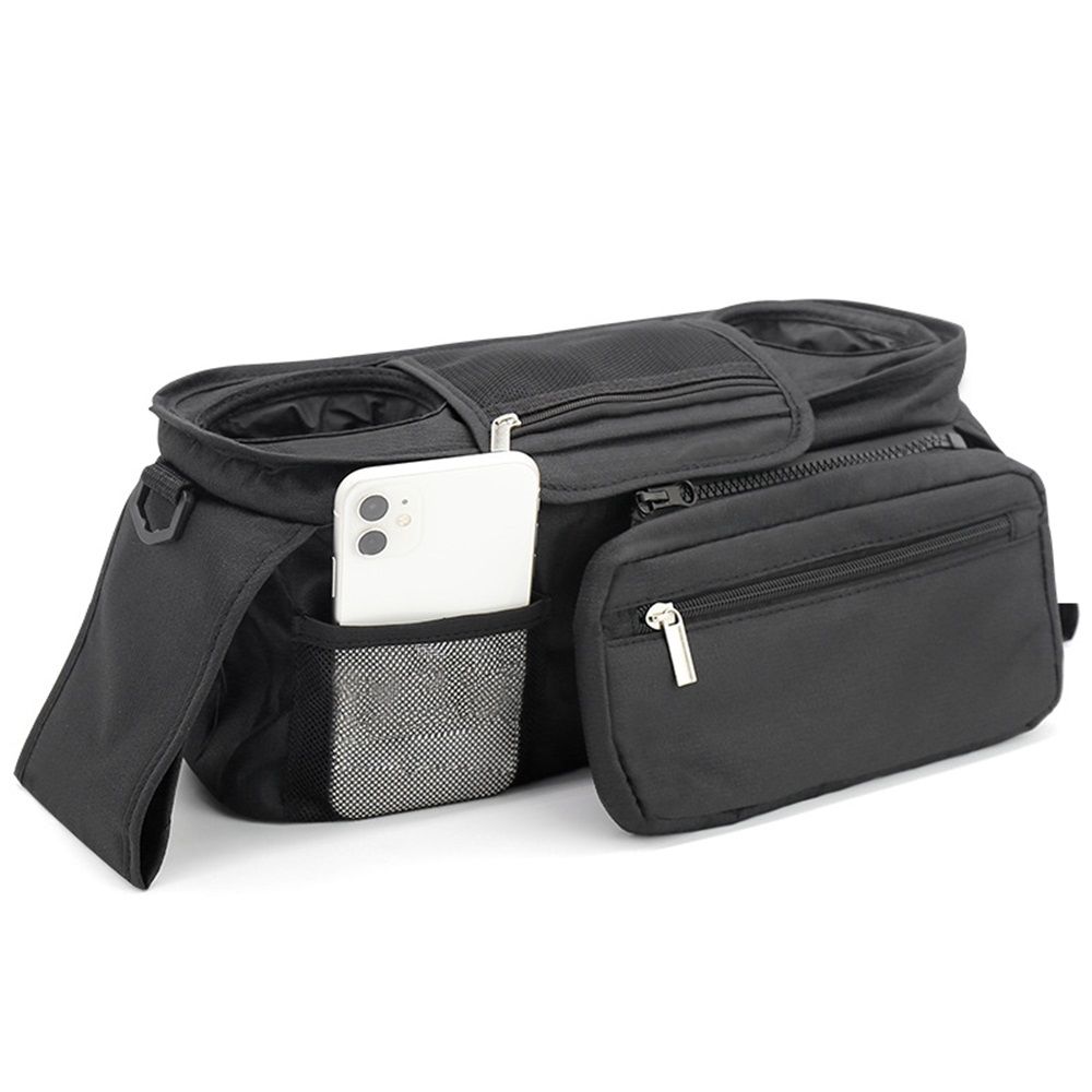 Universal Stroller Organizer Bag with Insulated Cup Holder- Detachable view 2