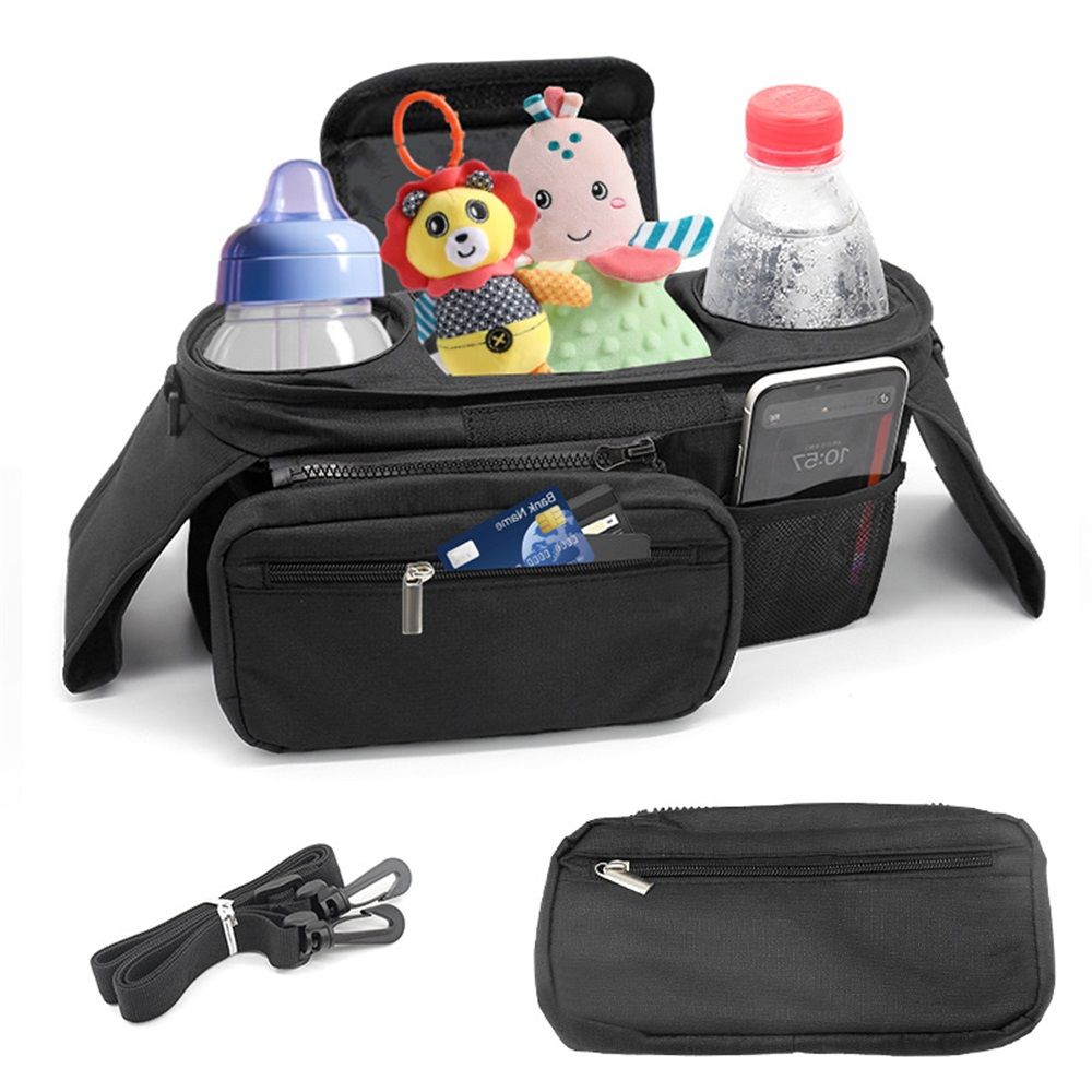 Universal Stroller Organizer Bag with Insulated Cup Holder- Detachable view 3