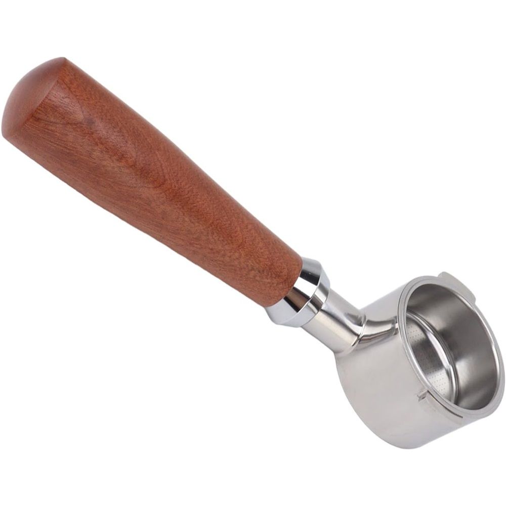 Coffee Filter Holder 51 Mm Redwood Handle for Home Stainless Steel 51mm （51 view 3