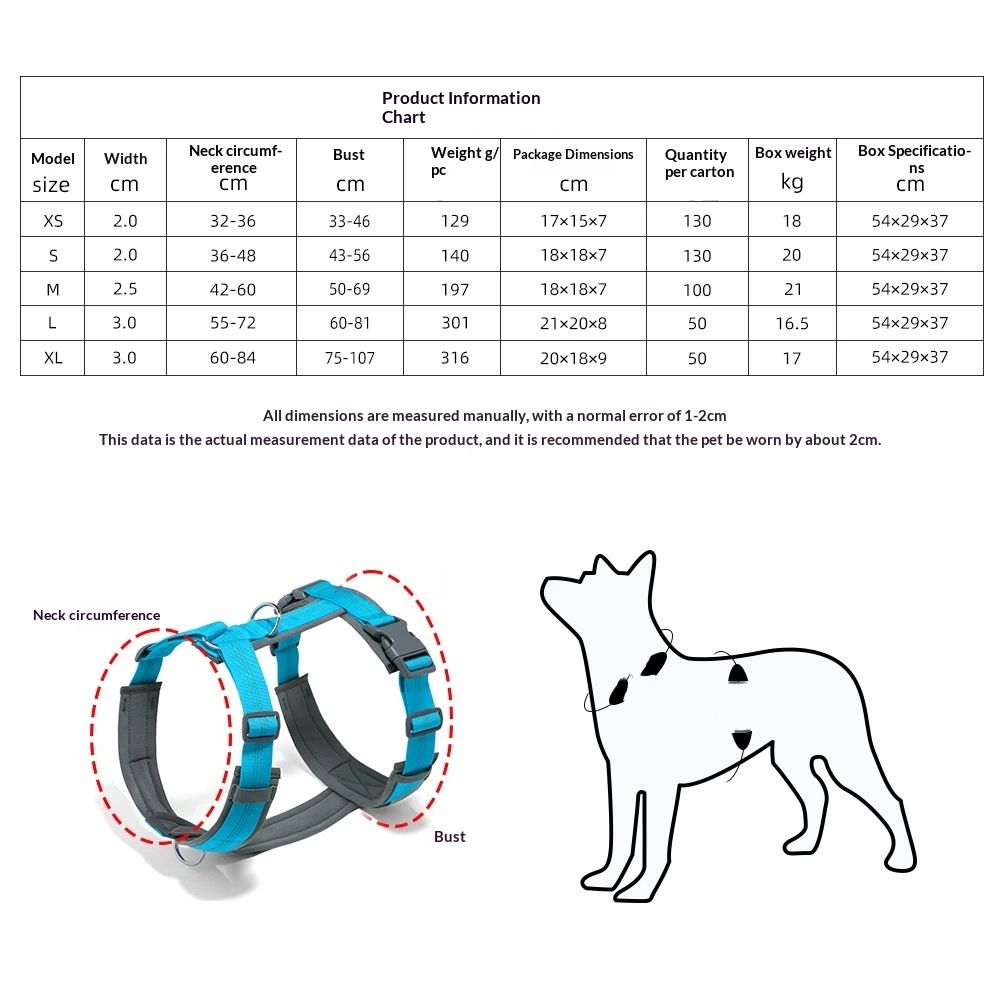 Pet No Pull Dog Harness, Adjustable Nylon Harness with Soft Padding view 5