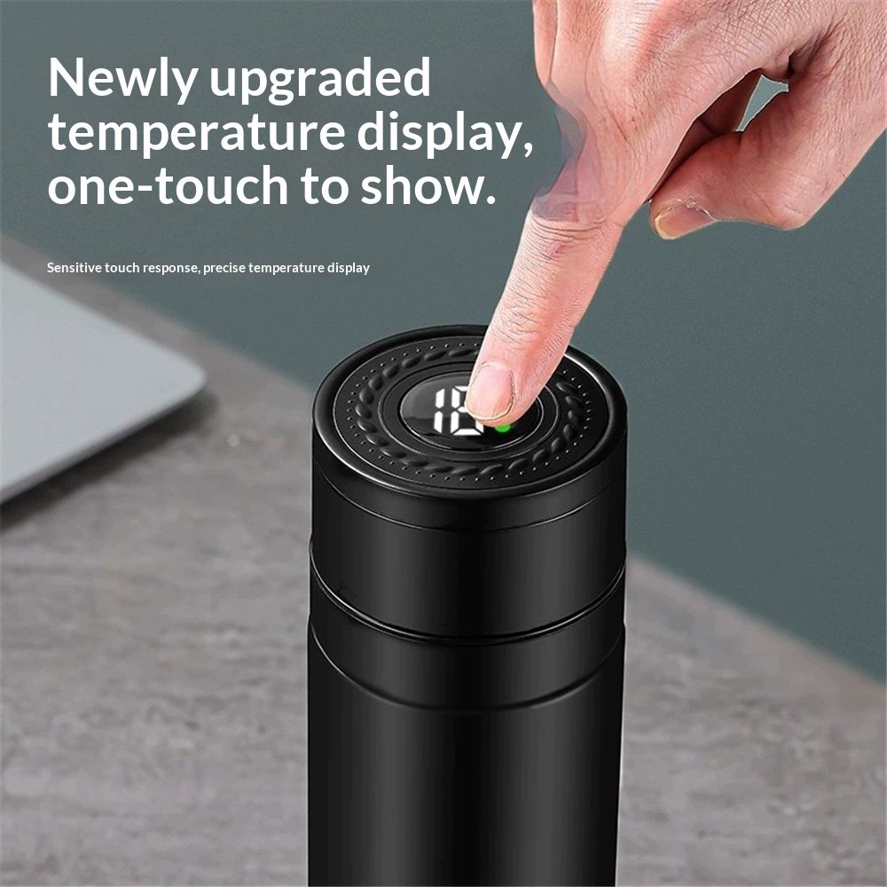 Smart water bottle made of stainless steel view 2