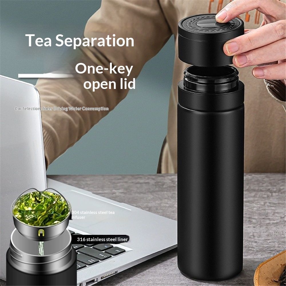 Smart water bottle made of stainless steel view 4
