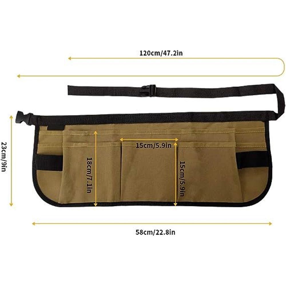 Waist Apron Canvas Tool Pouch Belt Bag for Window Tint view 5