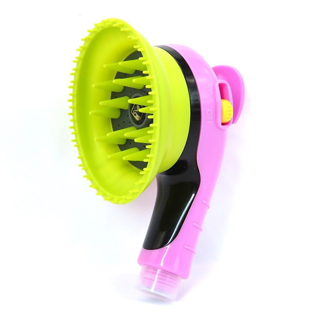 Handheld Shower Brush with On/Off Switch and Water Pressure Control