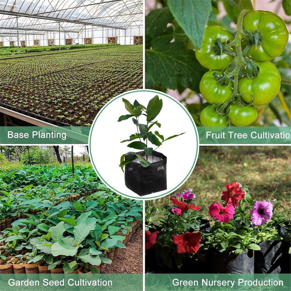 100 Pcs Plant Nursery Bags view 3