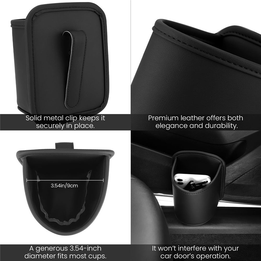 2 Pack On Cup Holder for Car Door Organizer Seat Automotive Extra Drink Coffee view 3