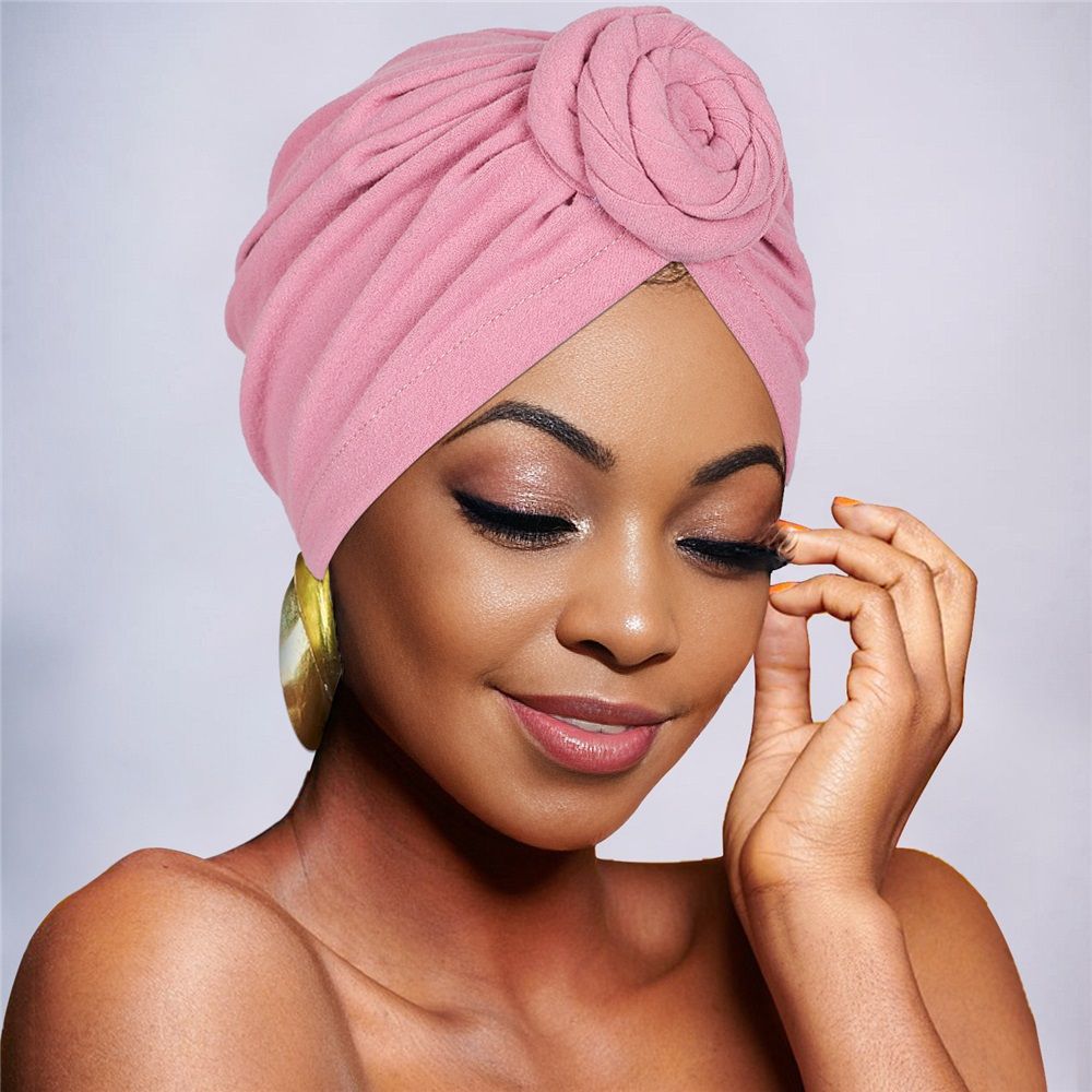 4 Pcs Turbans Head Wrap for Women Chemo Head Wraps Stretch Soft Pre Tied Knot view 2