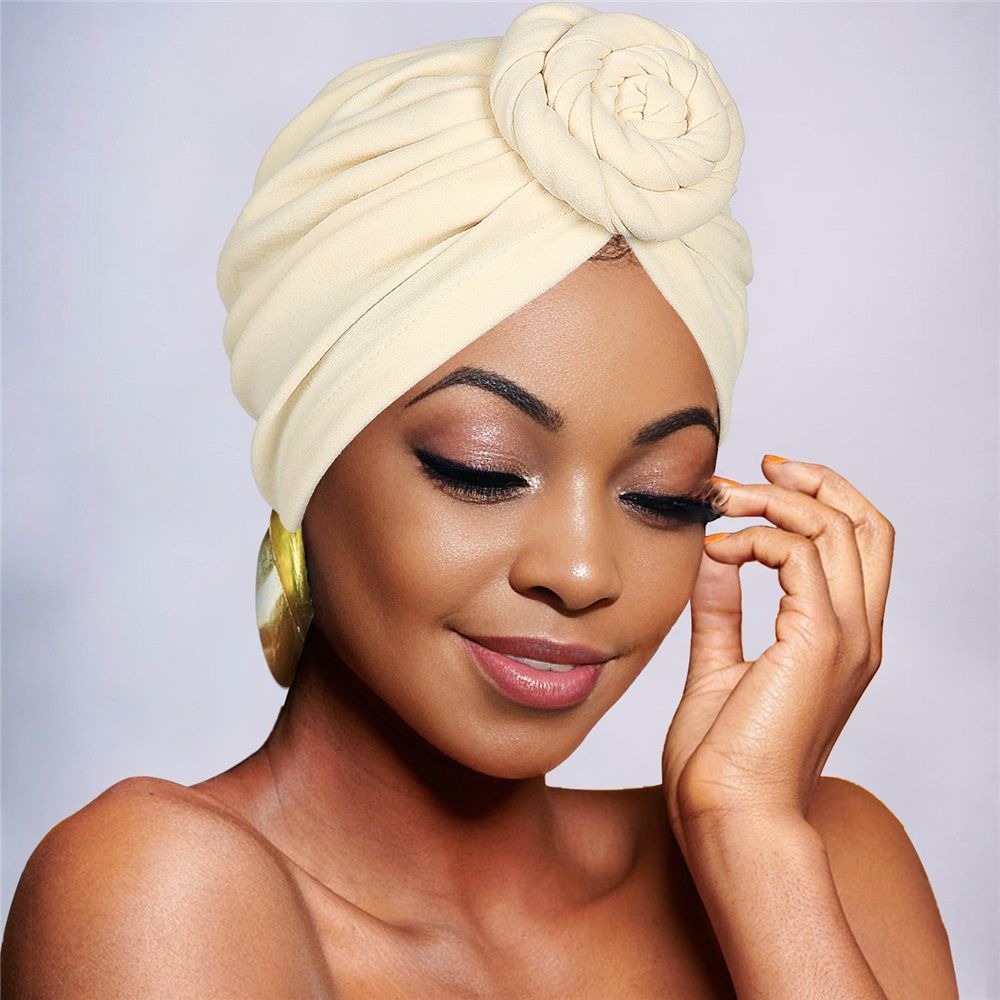 4 Pcs Turbans Head Wrap for Women Chemo Head Wraps Stretch Soft Pre Tied Knot view 5