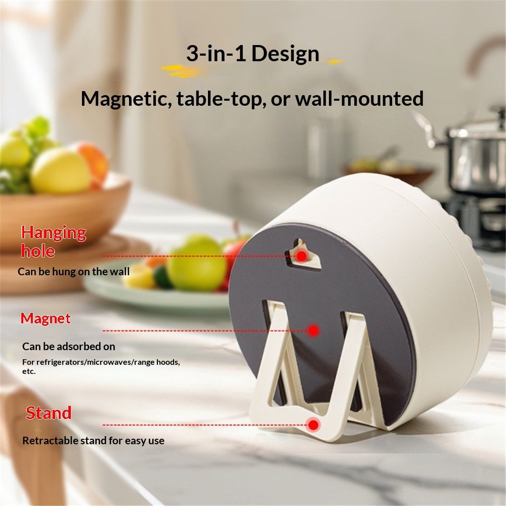 Round Visual Timer - Magnetic Silent Countdown Timer for Kids view 4