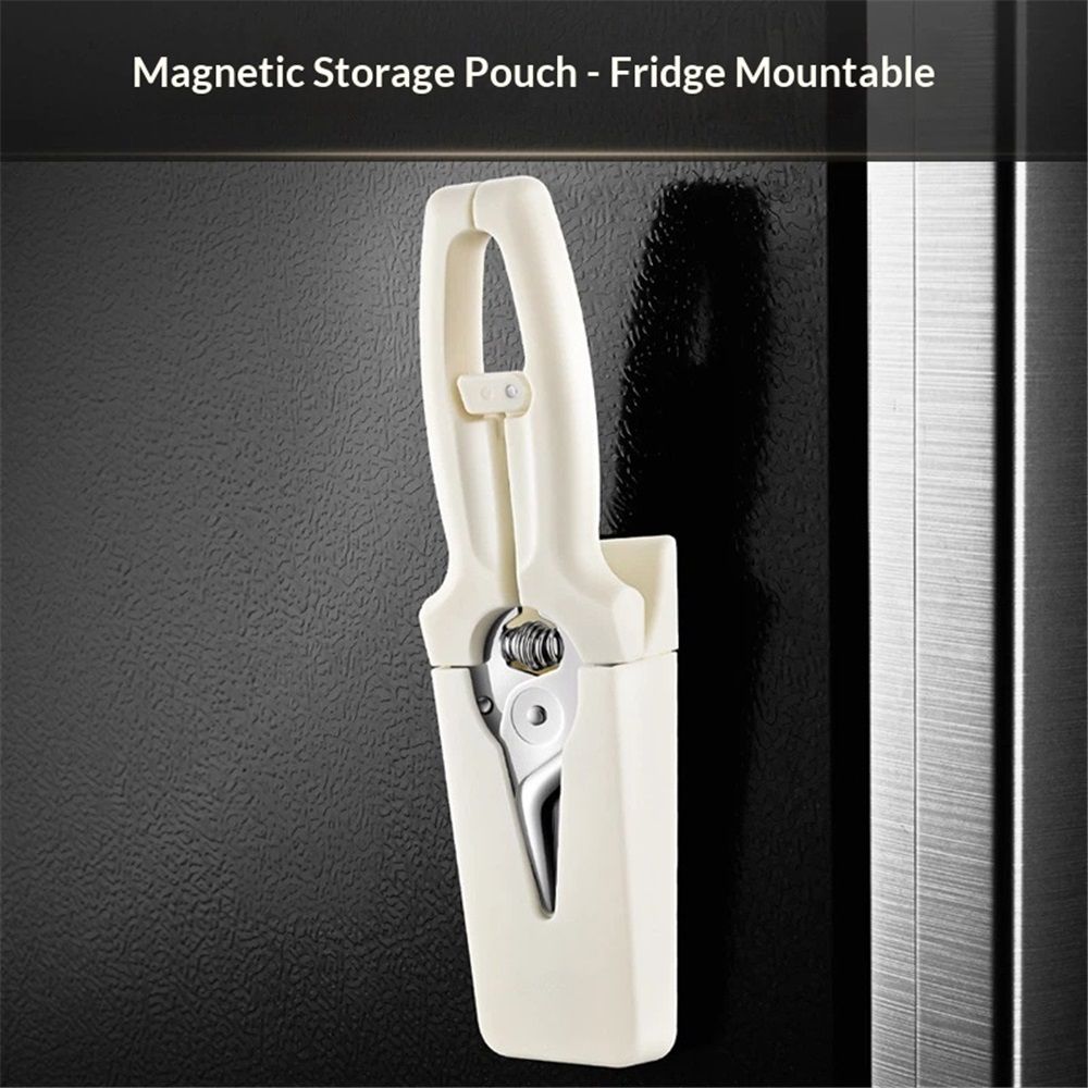 Spring Assisted Stainless Steel Kitchen Shears with Holder - Perfect For Herbs view 3