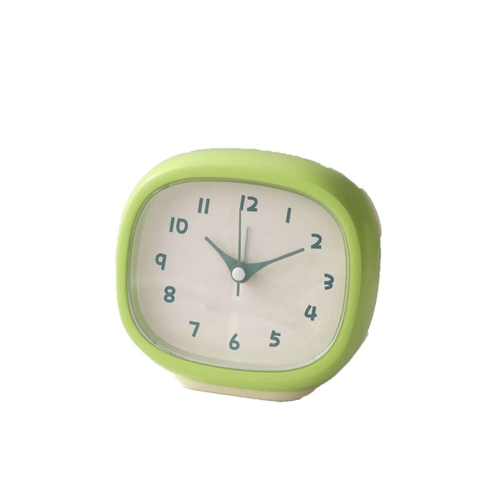 Cute Mini Clock Aesthetic Small Silent Bedside Desk Clock Battery Operated — image 1