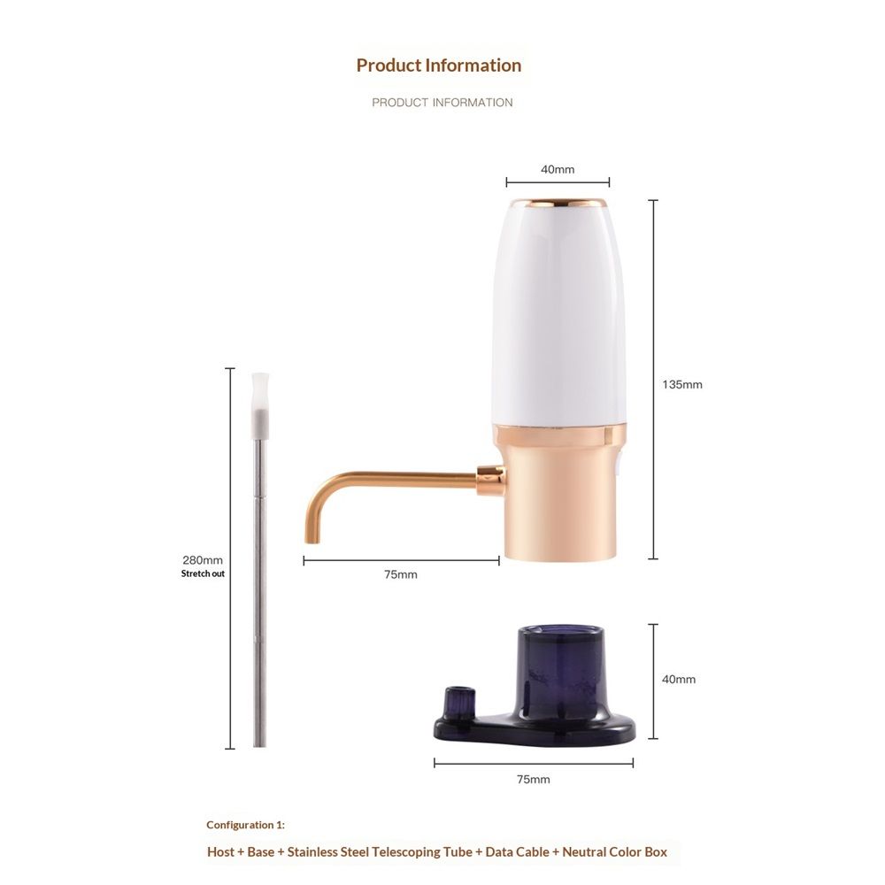 Electric Wine Aerator, Modern Wine Aerator, Electric Wine Dispenser, Wine view 4