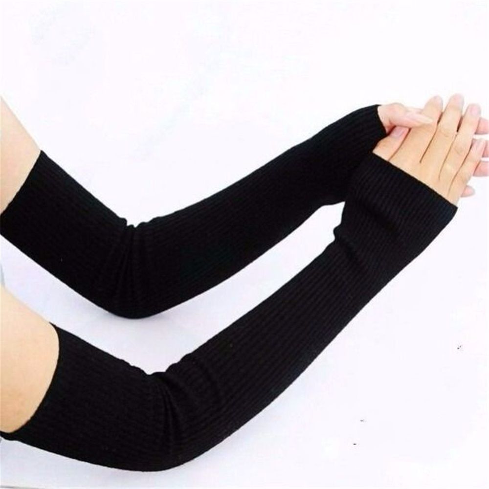 Women's Warm Long Fingerless Gloves Winter Arm WarmerBlend Warm Arm Warmers