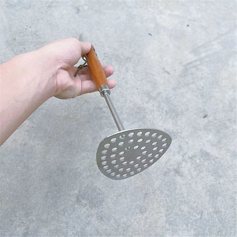 Potato Masher with Wooden Handle view 2