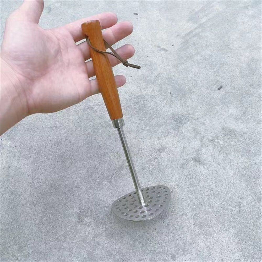 Potato Masher with Wooden Handle view 3