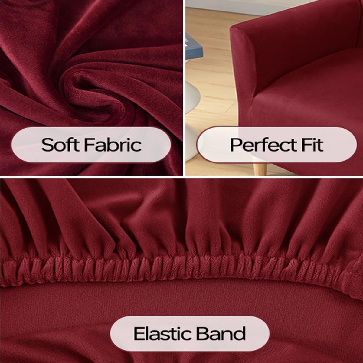 Stretch Chair Covers Banquet Armchair Slipcovers Luxury Armchair Sofa Covers view 4