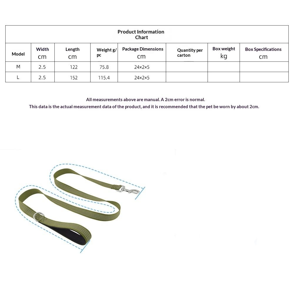 Dog leash with four reflective wires for walking dogs at night，for Obedience view 5