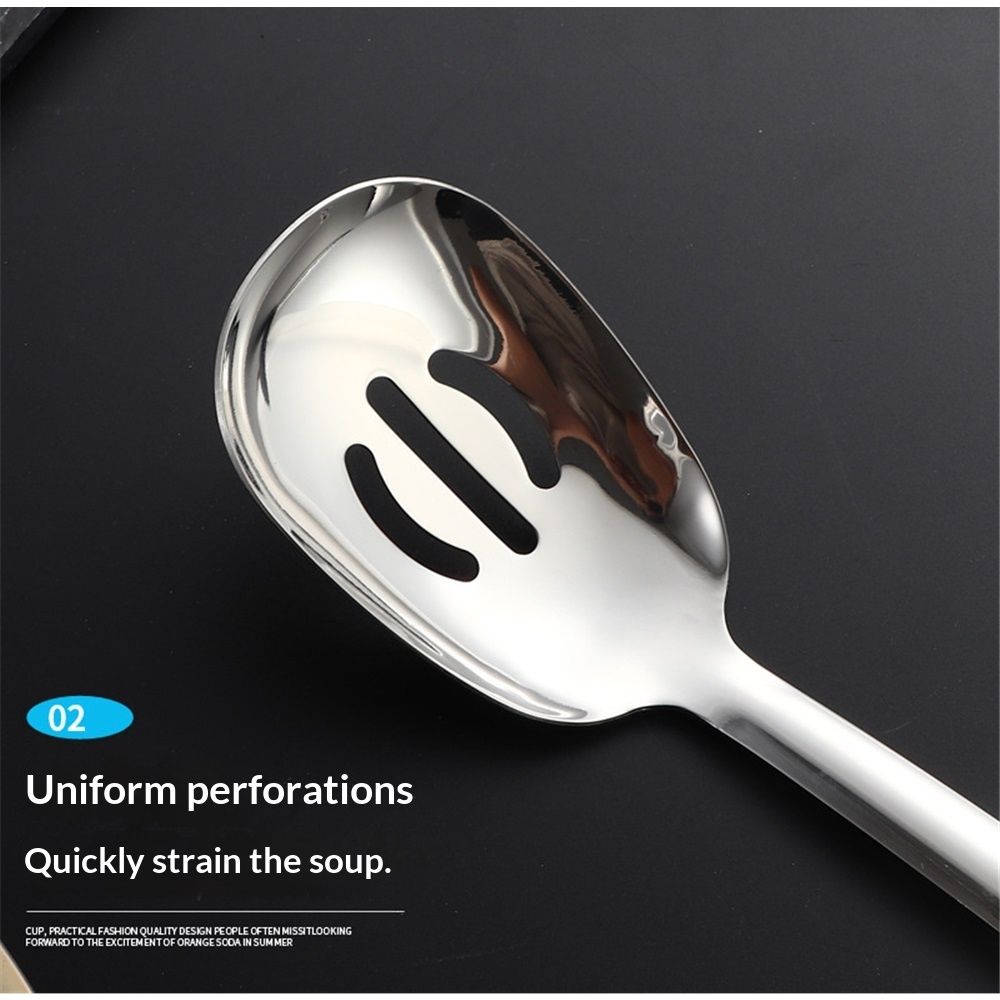 Stainless Steel Slotted Cooking Spoon view 3