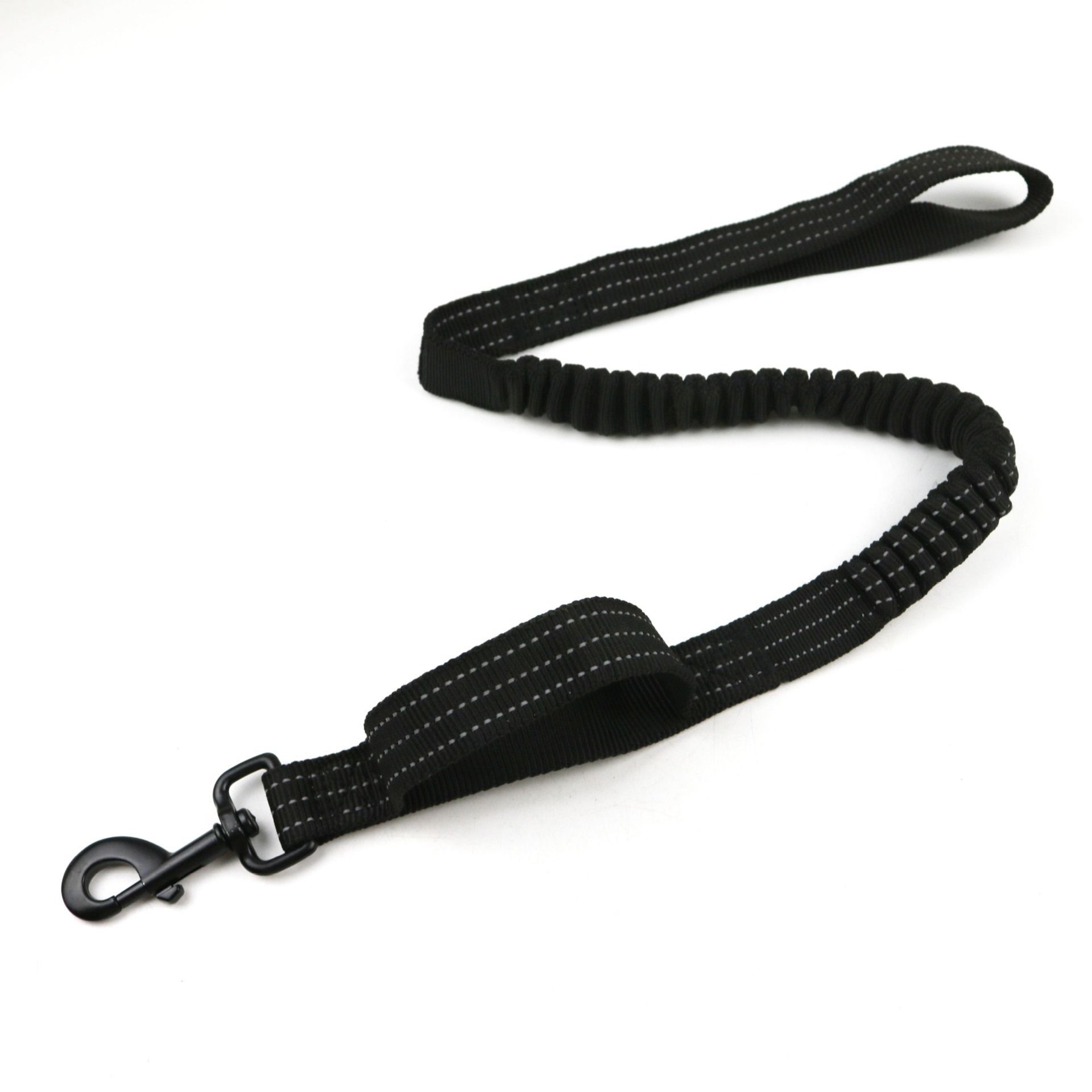 Dog Leash Heavy Duty, 2 Padded Handle, Metal Carabiner Clip, Car Seatbelt