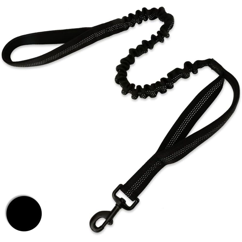Dog Leash Heavy Duty, 2 Padded Handle, Metal Carabiner Clip, Car Seatbelt view 2