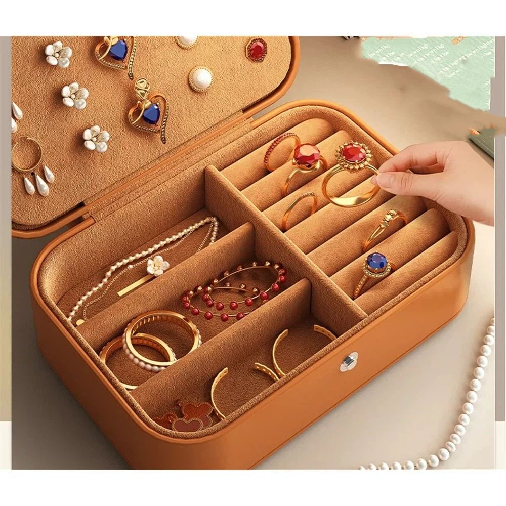 Jewelry storage box, high-end necklace, bracelet, earring, earring, jewelry view 2
