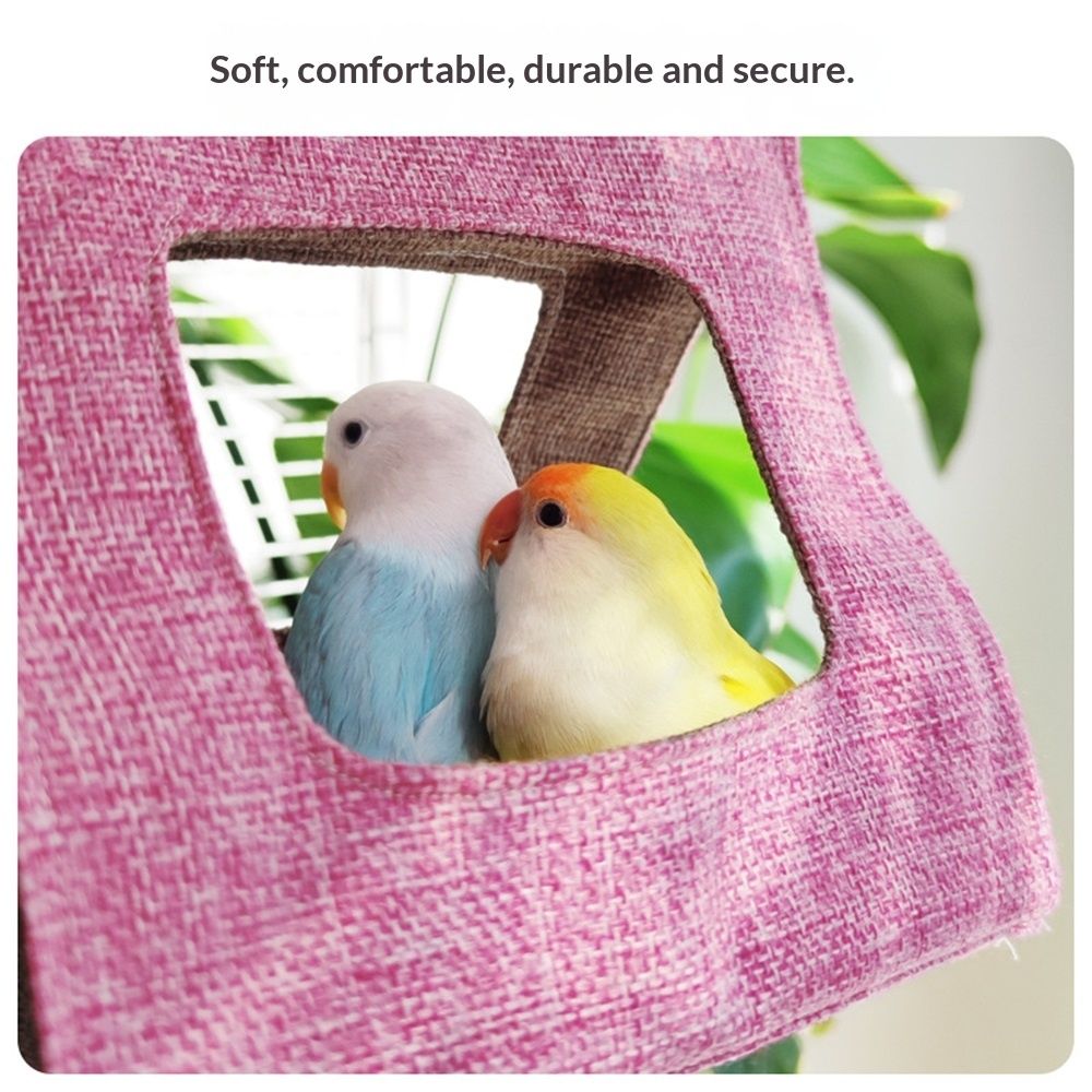 Parrot tent, triangular nest, wear-resistant, breathable, ventilated, cool view 2
