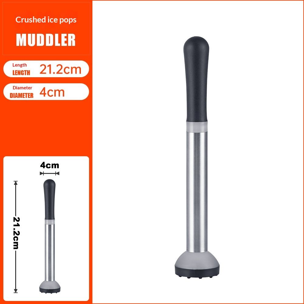 for Cocktails Stainless Steel Drink Muddler Bartender Accessories Lemon view 4