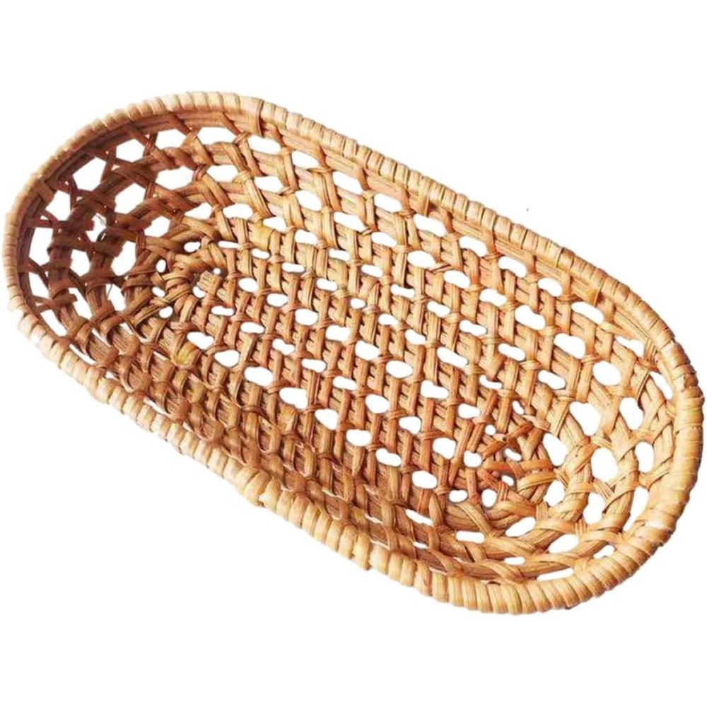 Hand-woven Small Rattan Fruit Basket Woven Storage Container Creative Tabletop — image 1