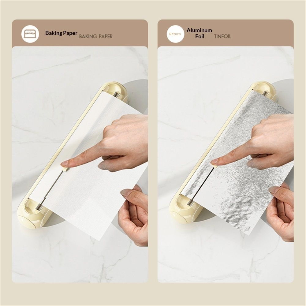 Adsorbable suction cup cling film cutter view 4