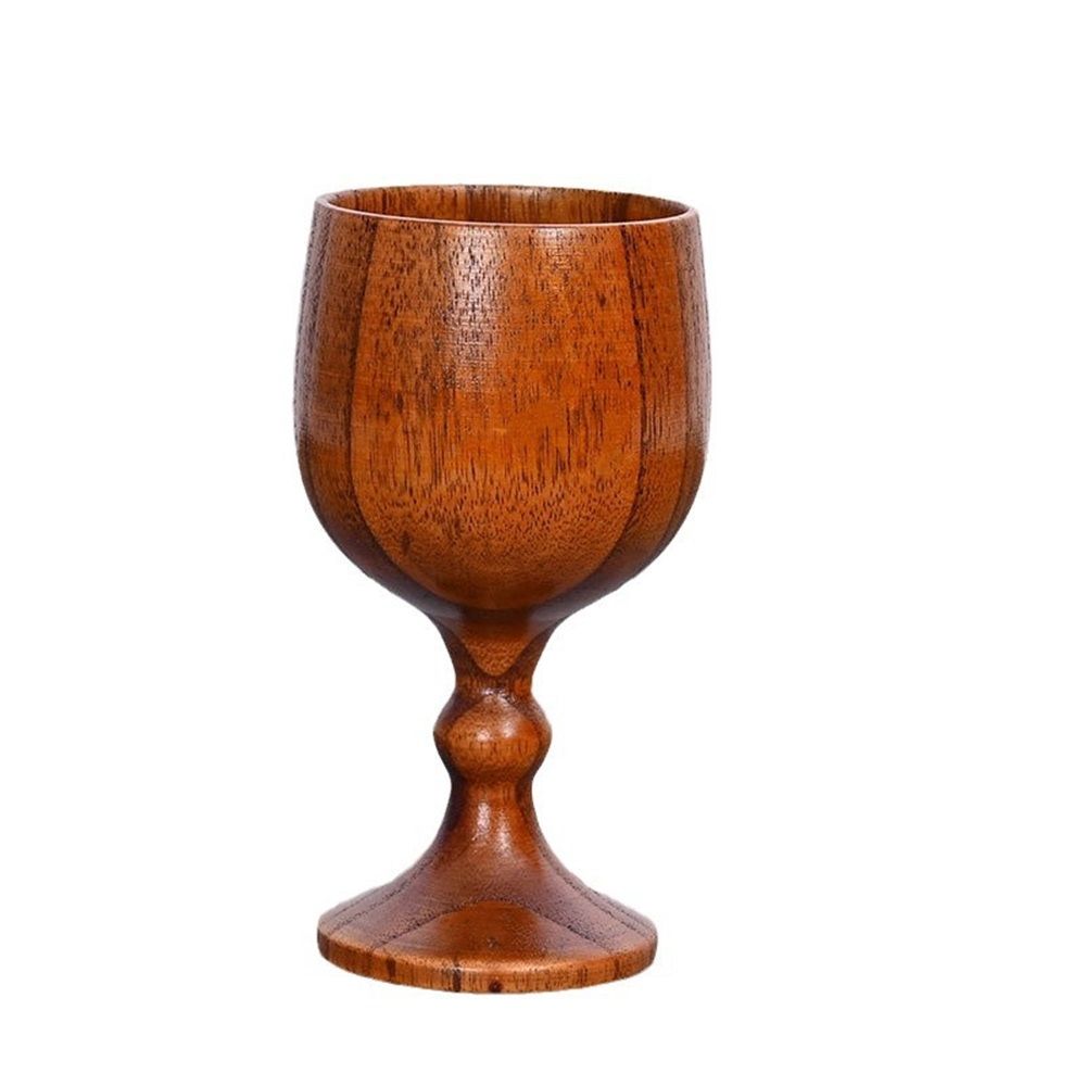 2 pack Hand-made Wooden Wine Goblet Drinking Cup